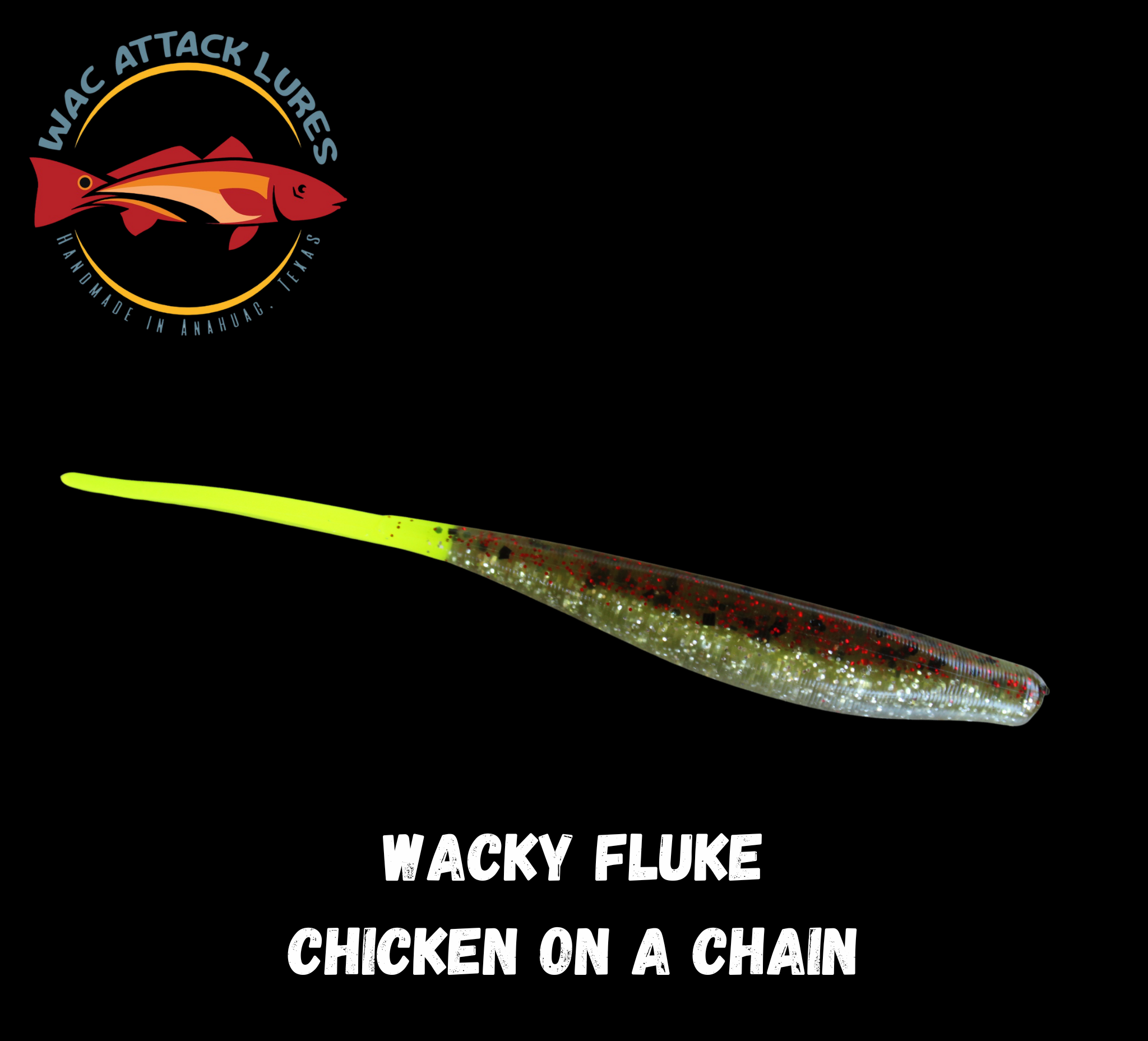 chicken fishing lures WACky Fluke Chicken on a Chain – Wac Attack Lures