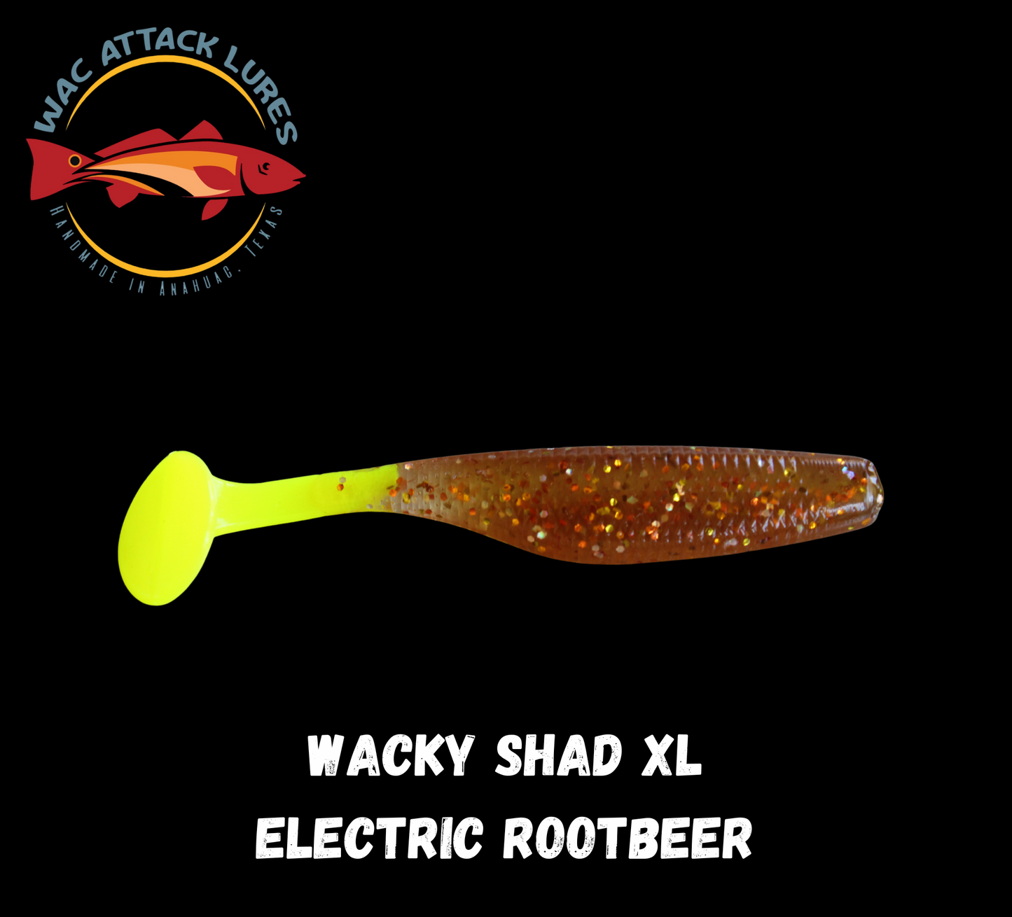 WACky Shad XL Electric Root Beer