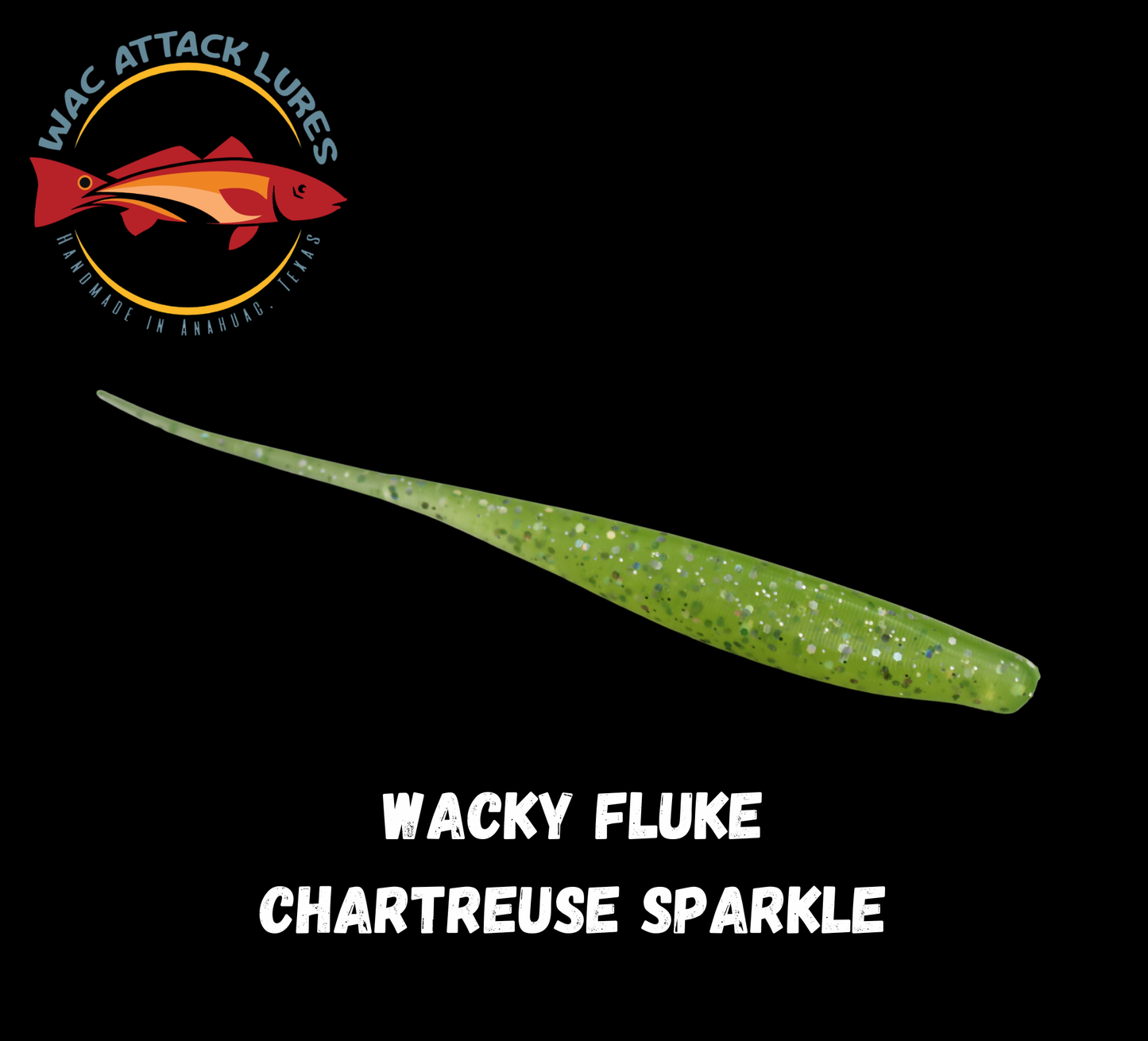 WACky Fluke Chartreuse Sparkle