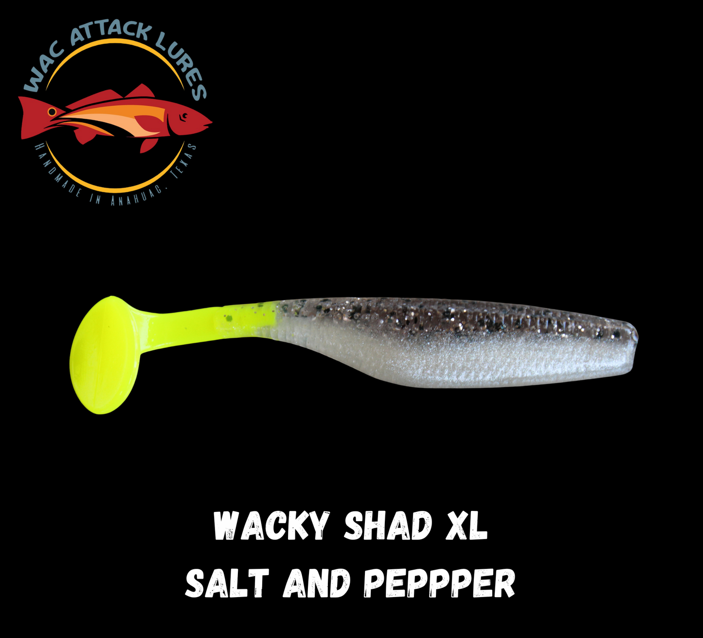 WACky Shad XL Salt and Pepper