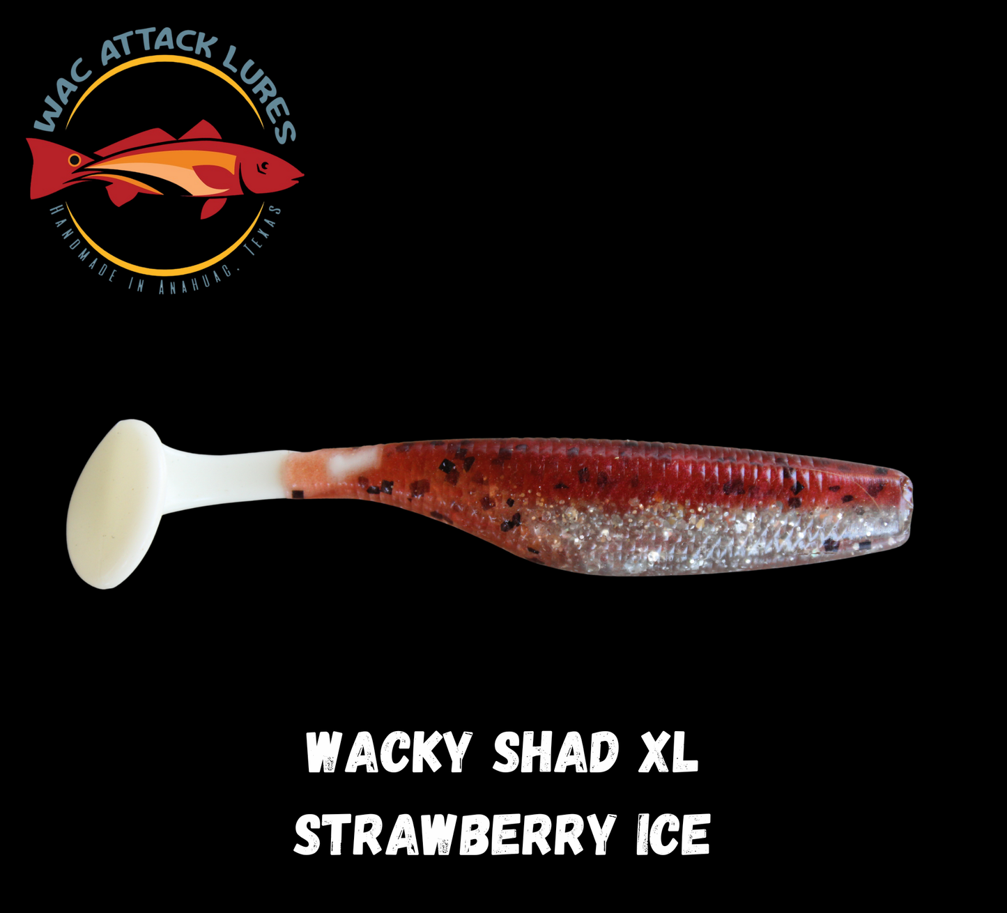 WACky Shad XL Strawberry Ice
