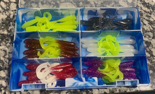 WACky Kickin Shad Hot Color Box