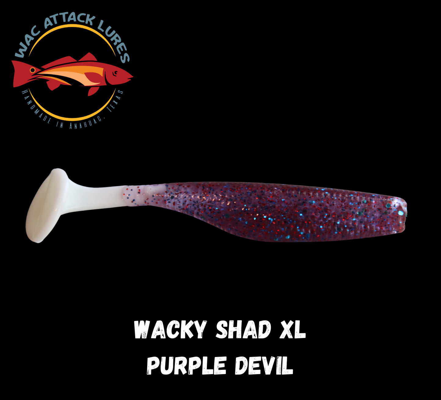 WACky Shad XL Purple Devil