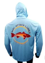 Light Blue Hooded Fishing Shirt