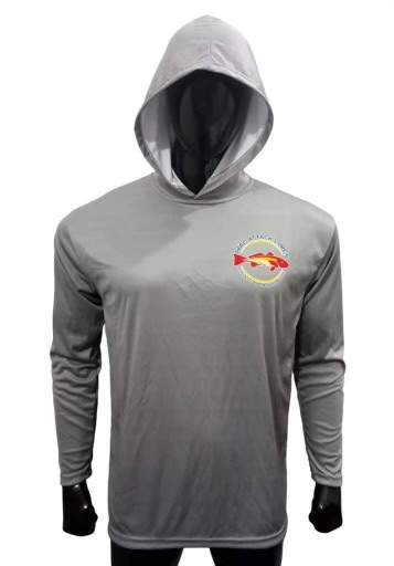 Grey Performance Hooded Fishing Shirt