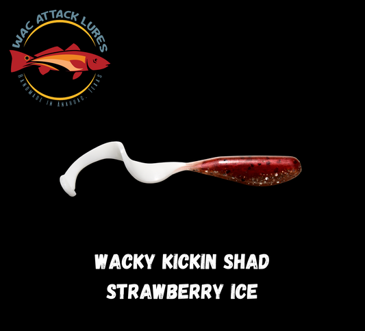 WACky Kickin Shad Strawberry Ice