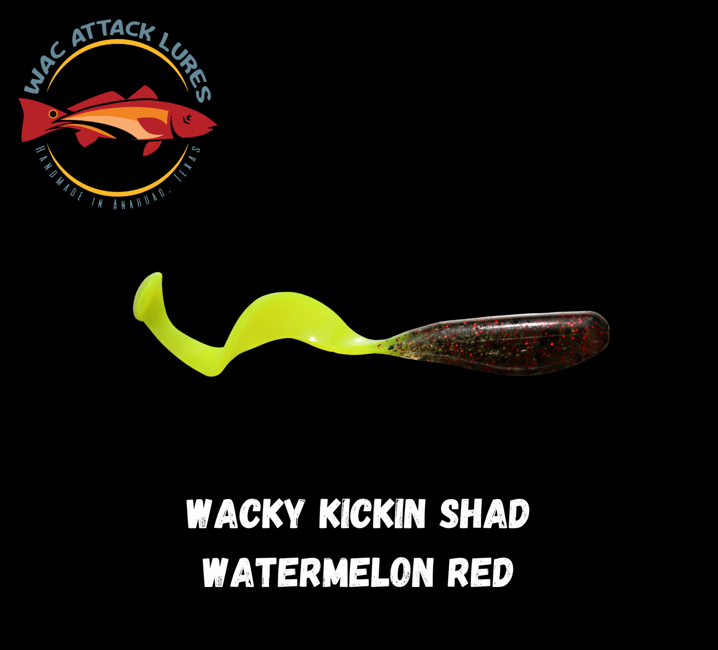 WACky Kickin Shad Watermelon Red