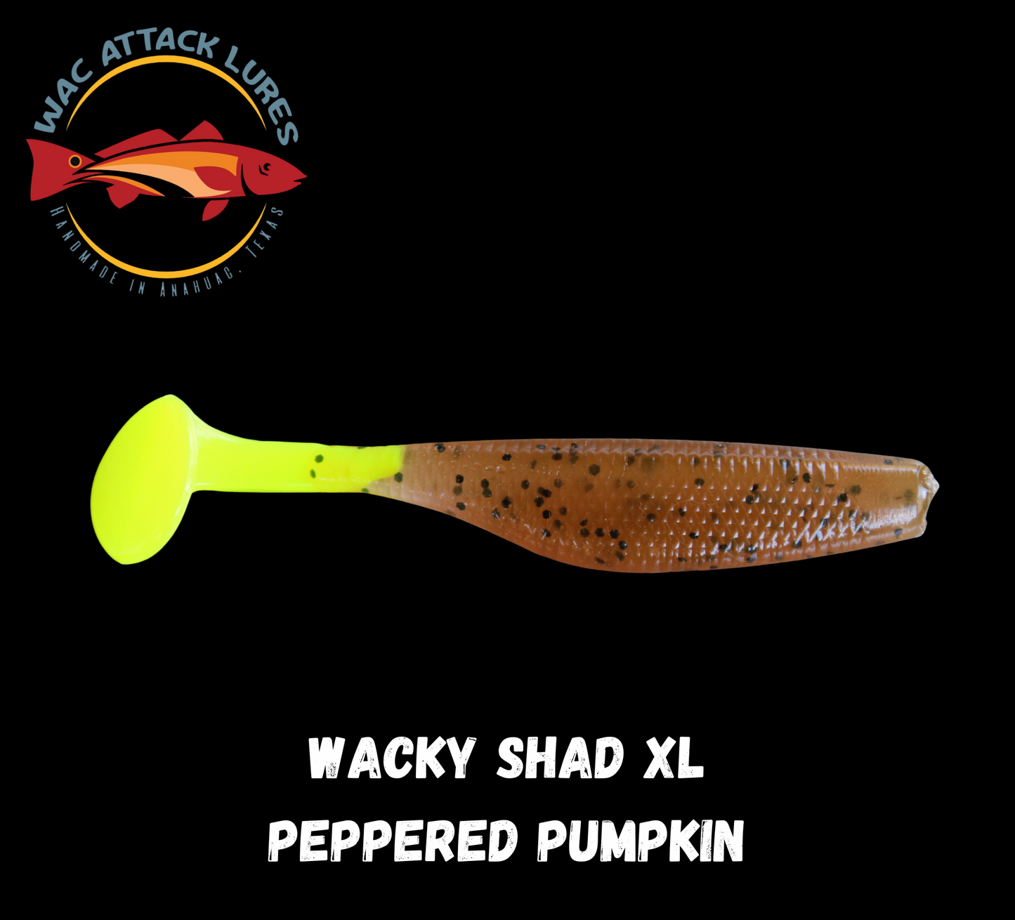 WACky Shad XL Peppered Pumpkin