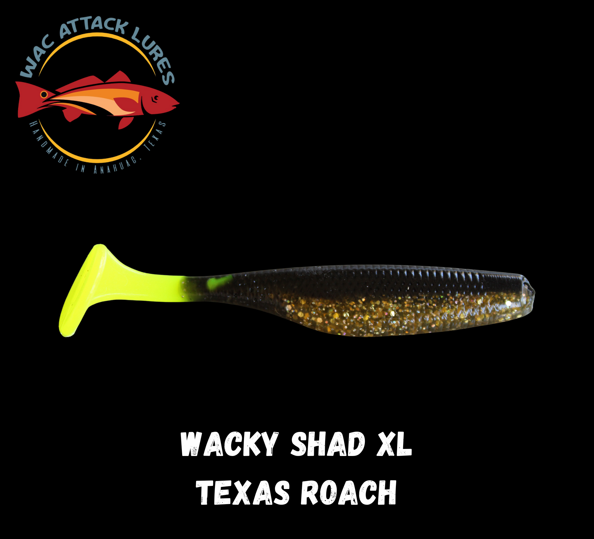 WACky Shad XL Texas Roach – Wac Attack Lures
