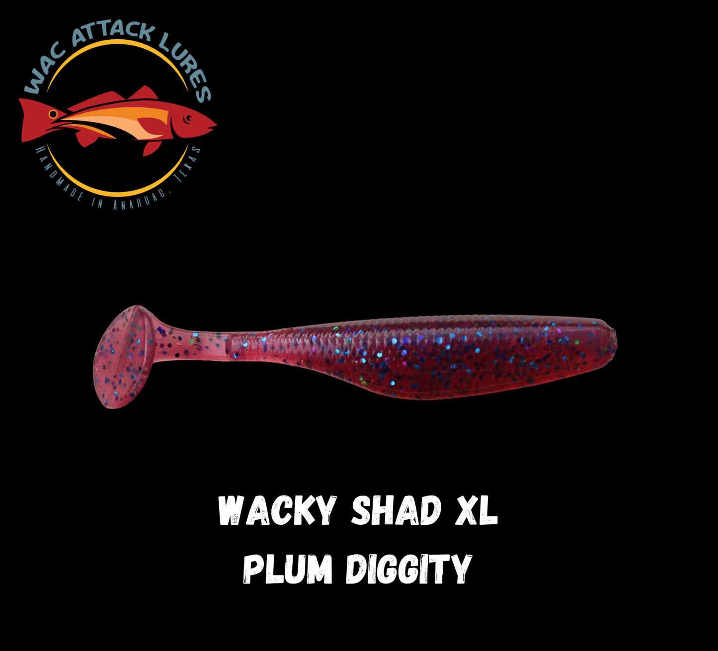 WACky Shad XL Plum Diggity